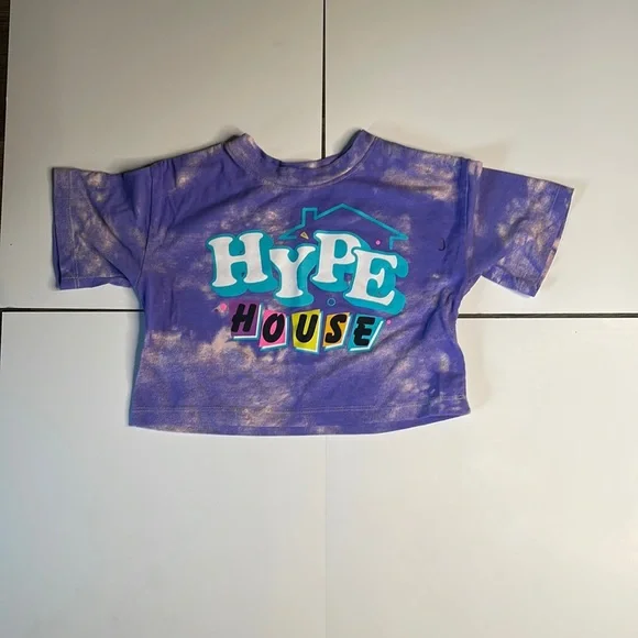 Target Shirts Tops Hype House Tie Dye Mini Crop Top